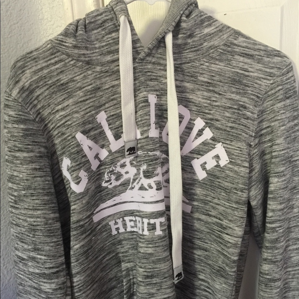 Grey soft hoodie